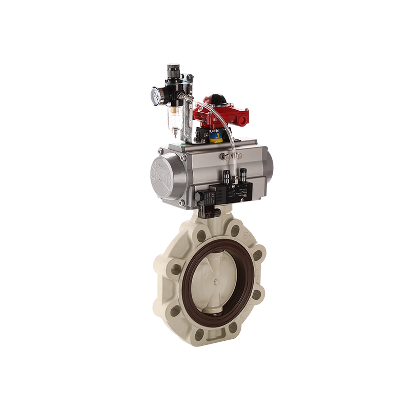 Supapă pneumatică fluture