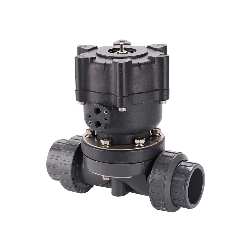 Supapă pneumatică cu diafragmă cu unire adevărată-actuator din plastic