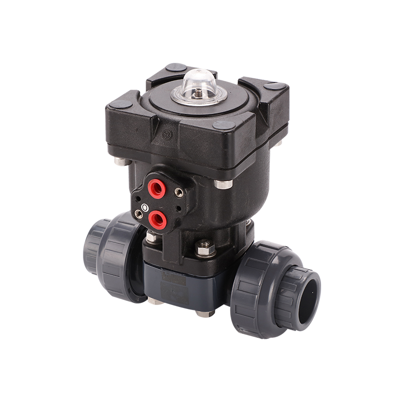 Supapă pneumatică cu diafragmă cu unire adevărată-actuator din plastic